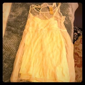 White/cream lace American eagle dress